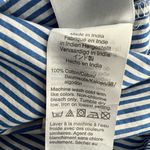 J.Crew Band Collar Ruffle Front Striped Long Sleeve Shirt Photo 8