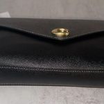 Coach CC487 Black Wyn Cross Grain Leather Clutch Wristlet Bag NWT $225 MRSP Photo 8