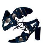 Antonio Melani  Women's Sandals Black Tie up Front Closure Size 8 Photo 0