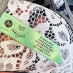 HONEYDEW Intimates tank top medium gray blue stripes lace racerback Photo 5