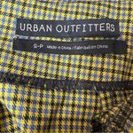 Urban Outfitters UO Darren Notched Pelmet Yellow Houndstooth Mini Skirt Sz S Photo 3