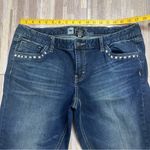 Mossimo Denim Mossimo Skinny Denim Jeans with Studded Pockets, Size 14 Photo 3