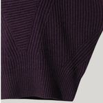 IRO Mona Wool Knit Ribbed Sweater, Dark Purple Size L, New w/Tag Retail $445 Photo 5