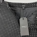 Very J New Shiny Stitch Textured Weave Shorts Black Photo 11