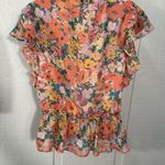 Lost + Wander  Women's Floral Bliss Ruffle Blouse Size Small NWT Photo 5