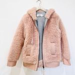 Coach  faux shearling pink teddy coat NEW Photo 2