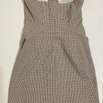 Theory Gingham Edessa Strapless Mini Dress Plaid Photo 1