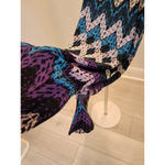 Susan Lawrence  1X Sleeveless Crochet Lace Top Chevron Strip Geometric Top Photo 3