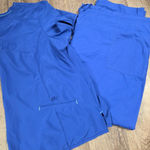 Scrubstar  Women's Solid Drawstring Pants Top Scrub Electric Blue Size 3XL Set Photo 0