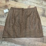 Free People | NEW Women's Faux Reptile Boho Festival Mini Skirt Sz 6 Photo 5