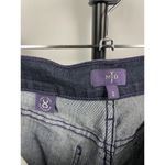 NYDJ Dark Blue Wash Lift Tuck Technology Crop Cuffed Denim Jeans Size 2 Photo 4