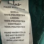 Lulus Glittering Delight Emerald Mesh Sequin Embroidered Party Mini Dress L Photo 9