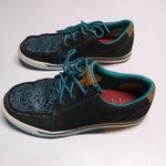 Twisted X  Women's Tooled Kicks Shoes Gray Teal Casual Size 7.5 Photo 6