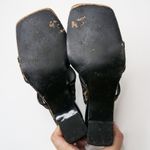 Vintage 90s Ramon Tenza Leopard Cut Out Wedge Mules Size 7.5 Photo 11