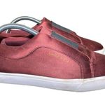 Louise et Cie  Lo-Bette Slip on Shoes Burgundy Satin Sneakers Flats Casual Sz
10M Photo 2
