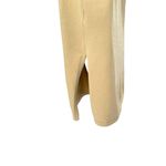 The Drop Valentina Beige Sweater Dress Side Slit Mini Womens Size‎ S Halter NWT Tan Photo 3