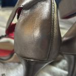 Jeffrey Campbell Vintage by Pewter/Red Ankle Strap 3” Heels Sz 9 Photo 5