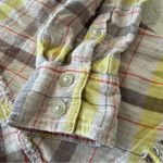 Free People ‎ We the Free Seeking Starlight Plaid Top size XS Pale Pink Plaid Photo 5