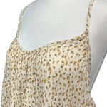 Urban Outfitters Out From Under Slip Dress Womens S Cream Tan Gauze Tiered Dot Print Beach Boho Photo 2