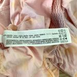 ZARA  Tie Dye Balloon Sleeve Crop Peplum Blouse in Pink Multi Photo 11