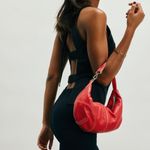 Free People Red leather Clutch Purse Photo 3