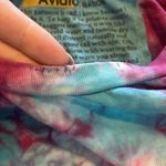 Aviator Nation  Tie Dye Rainbow Embroidered Short Sleeve T-Shirt Sz S Photo 2