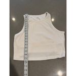 OFFLINE by Aerie Ribbed Racerback Crop Tank Top Ivory XL TG White Photo 2