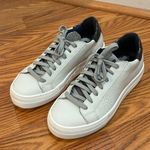 P448 Thea Platform White Sneakers with Silver Bead Detail Photo 0