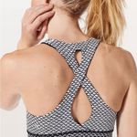 Lululemon Women’s  time to sweat sports bra in white black monochromic gym active Photo 1