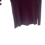 LOGO By Lori Goldstein LOGO Lori Goldstein Women's Size Medium Dark Purple Long Sleeve Soft V Neck Top Photo 3