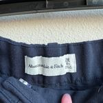 Abercrombie & Fitch Navy Blouse Wide Straight Leg Trouser Pants Size 28/6 SHORT Photo 4
