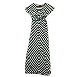 Merona  Light Blue and Green Maxi T-Shirt Dress Photo 1