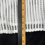 SheIn Mesh Open Knit Crop Top Womens M White Long Sleeve Y2K Beachy Boho Chic Photo 2