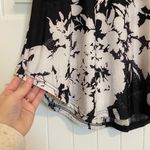 EUC Vintage R & B collection women’s black white floral collared button dress L‎ Size L Photo 3