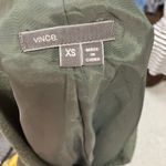 Vince  Green‎ Moto Jacket Womens XS Lightweight Full Zip Pockets Textured Photo 2