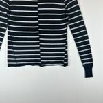 Paige  Womens XS Merino Wool‎ Blend Black White Striped Knit Sweater Long Sleeve Photo 8