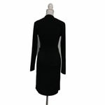 The Limited  XS Tall Little Black True Wrap Midi Classic Silhoutte Dress Goth Photo 3