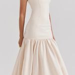 House Of CB Amore Dropped Waist Midi Dress Photo 3