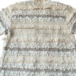 Boutique Oversized Trendy Ivory Knit Boho Jacket Photo 12