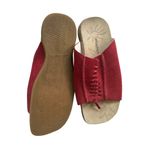 Woolrich Red Suede Slide Flats Sandals Size 9 Photo 4