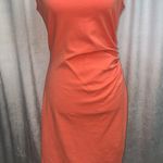 Kenneth Cole  Sleeveless Dress Coral-Orange-Size 6-Exposed Double Zipper-NWT Photo 1
