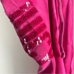 Juicy Couture Pink Velour Pants Sz S Sequin Logo Spellout Y2K * Flawed But Fab * Photo 11