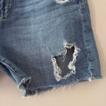 Gap Relaxed Denim Shorts 5” Medium Destroy Jean Shorts Distressed Blue Size 26 Photo 2