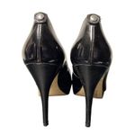 Michael Kors  Women's Black Patent Leather Peep toe 4.5" Heels Size 7-SKU 1864 Photo 3