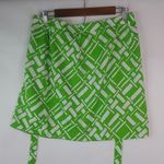Buckhead Betties  M Green White Wrap Golf Skirt Photo 3