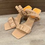 Schutz Lirah Nappa Leather Sandals Size 9 Honey Beige Photo 1