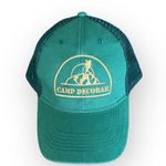 Camp Decorah Vintage Green Mesh SnapBack Trucker Hat One Size Unisex Gold Photo 10