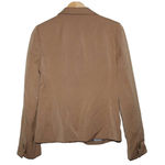 J.Crew Women's  Schoolboy Blazer J4548 Tan White Blue Suit Coat Jacket Size 8 Photo 1