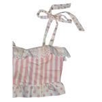 Dolls Kill  Sugar Thrillz Hold Your Applause Ruffled Crop Top Pink Polka Dots Sz S Photo 3