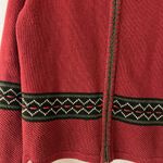 Christopher & Banks  Red Sweater with Green Trim Photo 2